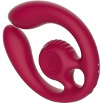 SNAIL VIBE - GIZI DUO STIMULATEUR POUR COUPLES TÃLÃCOMMANDE BOURGOGNE